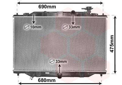 VAN WEZEL radiatorius, variklio aušinimas 27002272